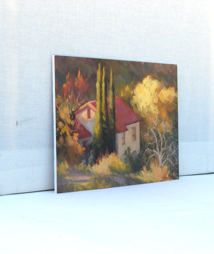 House on Mingus Mountain by Sherri Aldawood |  Side View of Artwork 