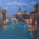 Original art for sale at UGallery.com | View from the Accademia Bridge by Oksana Johnson | $3,500 | oil painting | 36' h x 36' w | thumbnail 1
