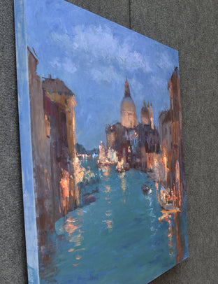 Original art for sale at UGallery.com | View from the Accademia Bridge by Oksana Johnson | $3,500 | oil painting | 36' h x 36' w | photo 2
