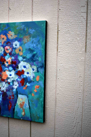 Summer Blues by Kip Decker |  Side View of Artwork 