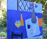 Original art for sale at UGallery.com | Blue Still Life by Feng Biddle | $1,700 | oil painting | 30' h x 36' w | thumbnail 2