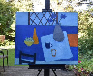 Blue Still Life by Feng Biddle |  Context View of Artwork 