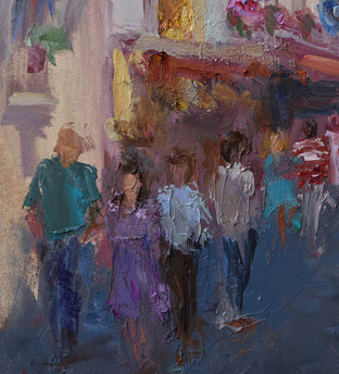 An Afternoon in Montmartre by Oksana Johnson |   Closeup View of Artwork 