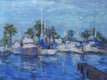Original art for sale at UGallery.com | Resting Boats by Oksana Johnson | $3,000 | oil painting | 30' h x 40' w | thumbnail 1
