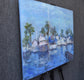 Original art for sale at UGallery.com | Resting Boats by Oksana Johnson | $3,000 | oil painting | 30' h x 40' w | thumbnail 2