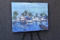 Original art for sale at UGallery.com | Resting Boats by Oksana Johnson | $3,000 | oil painting | 30' h x 40' w | thumbnail 3
