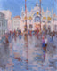 Original art for sale at UGallery.com | Acqua Alta by Oksana Johnson | $700 | oil painting | 14' h x 11' w | thumbnail 1