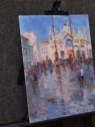 Acqua Alta by Oksana Johnson |  Side View of Artwork 