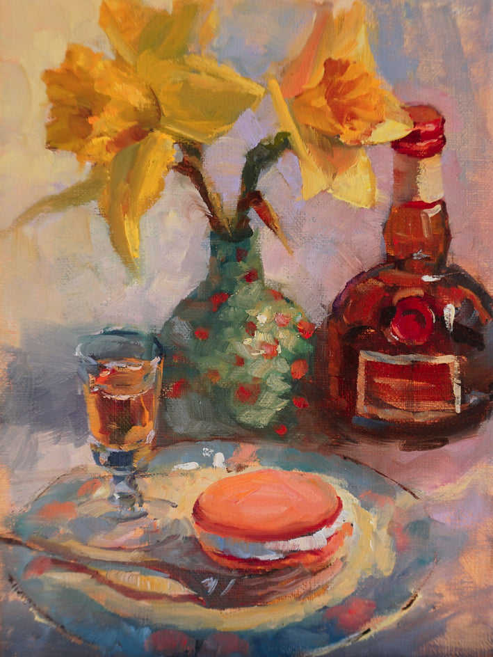 Daffodils with Macaron and Grand Marnier by Jonelle Summerfield |  Artwork Main Image 