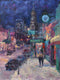 Original art for sale at UGallery.com | Out for an Evening Walk by Oksana Johnson | $1,650 | oil painting | 24' h x 18' w | thumbnail 1