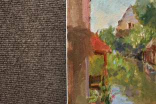 Original art for sale at UGallery.com | Morning in Chartres by Oksana Johnson | $700 | oil painting | 11' h x 14' w | photo 4