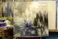 Original art for sale at UGallery.com | Twilight Shadows by Tatiana Iliina | $2,350 | acrylic painting | 36' h x 36' w | thumbnail 3