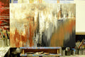 Original art for sale at UGallery.com | Earthen Forts by Tatiana Iliina | $1,250 | acrylic painting | 24' h x 36' w | thumbnail 3