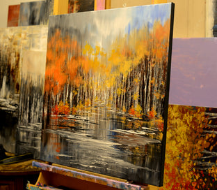 Rustic River by Tatiana Iliina |  Context View of Artwork 