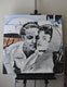 Original art for sale at UGallery.com | Walks the City Very Fast by Mark Cudd | $1,200 | acrylic painting | 36' h x 36' w | thumbnail 3