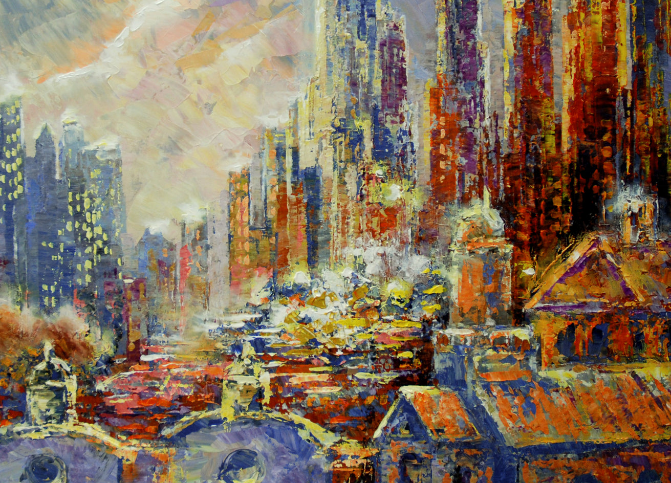 City of Angels by Tatiana Iliina |  Closeup View of Artwork 