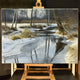 Original art for sale at UGallery.com | First Thaw by Dariusz Choinski | $2,550 | oil painting | 20' h x 28' w | thumbnail 3