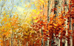 Original art for sale at UGallery.com | Changing Times by Tatiana Iliina | $1,650 | acrylic painting | 18' h x 36' w | thumbnail 4