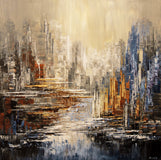 Original art for sale at UGallery.com | Deep Canyon by Tatiana Iliina | $1,350 | acrylic painting | 30' h x 30' w | thumbnail 1