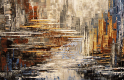 Original art for sale at UGallery.com | Deep Canyon by Tatiana Iliina | $1,350 | acrylic painting | 30' h x 30' w | thumbnail 3