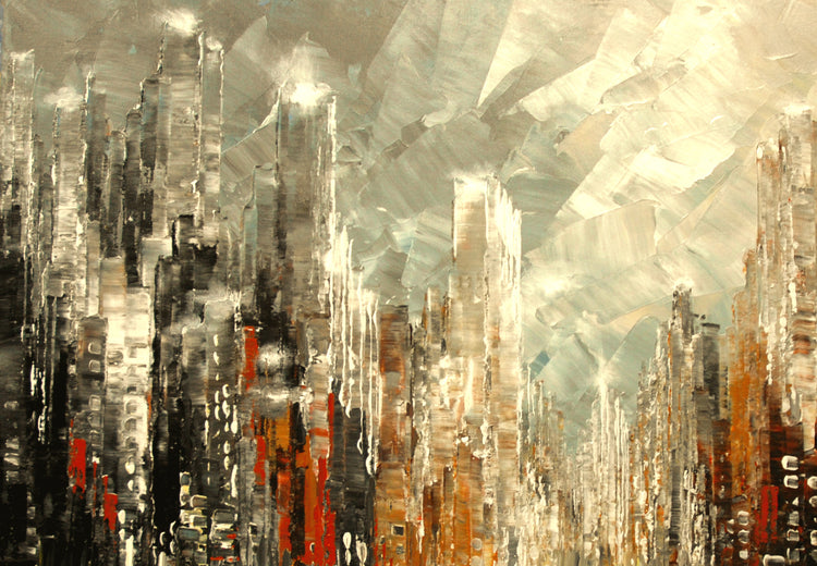 Tall Towers by Tatiana Iliina |  Side View of Artwork 