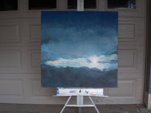 Original art for sale at UGallery.com | Spring Moon by Benjamin Thomas | $1,525 | acrylic painting | 34' h x 34' w | thumbnail 3
