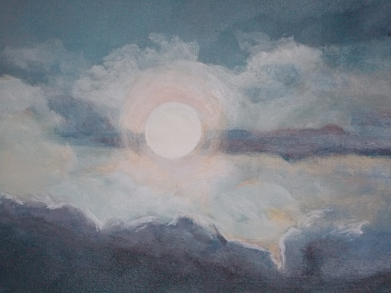 Spring Moon by Benjamin Thomas |  Closeup View of Artwork 