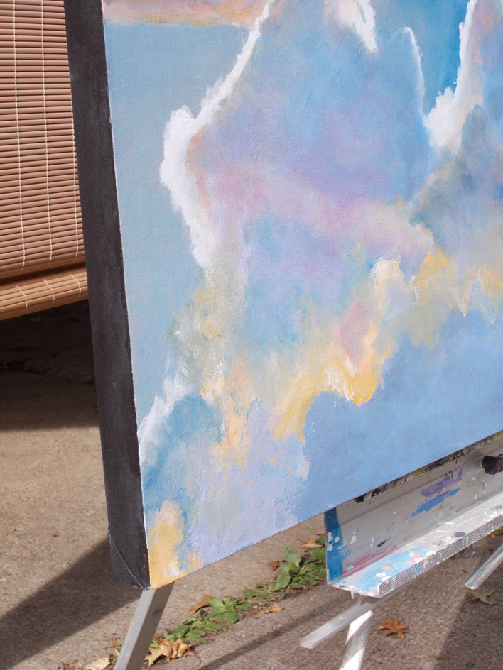 Right of Sunset by Benjamin Thomas |  Side View of Artwork 