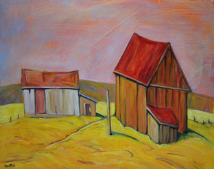 Original art for sale at UGallery.com | Dunrobin Barns by Doug Cosbie | $375 | oil painting | 16' h x 20' w | photo 1