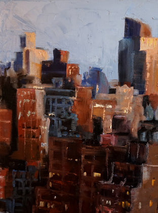 Dusk in Manhattan by Jonelle Summerfield |  Context View of Artwork 