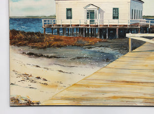 Boathouse Sunrise by Dwight Smith |  Side View of Artwork 