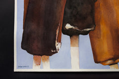 Original art for sale at UGallery.com | Jagged Peaks by Dwight Smith | $425 | watercolor painting | 12' h x 12' w | thumbnail 2