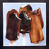 Original art for sale at UGallery.com | Jagged Peaks by Dwight Smith | $425 | watercolor painting | 12' h x 12' w | thumbnail 3