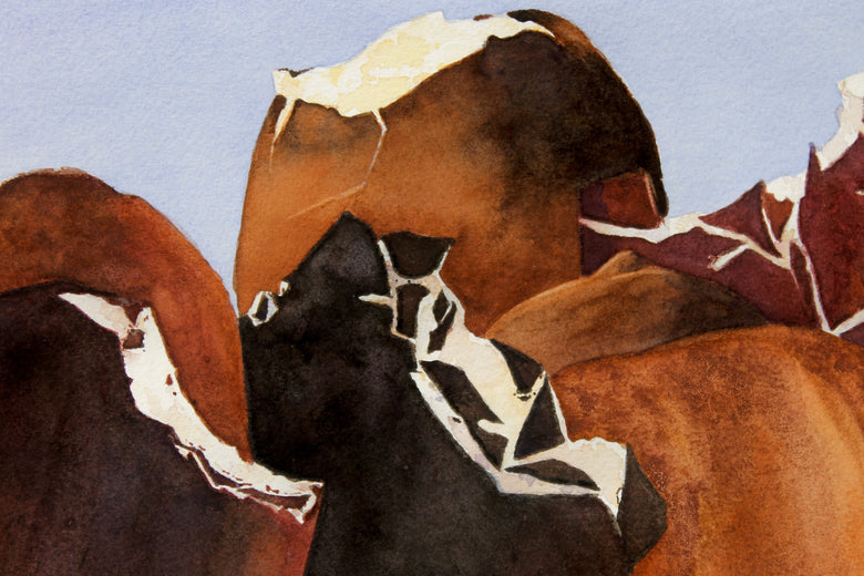 Jagged Peaks by Dwight Smith |   Closeup View of Artwork 