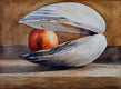 Original art for sale at UGallery.com | Pie Shell by Dwight Smith | $400 | watercolor painting | 8.5' h x 11.75' w | thumbnail 1