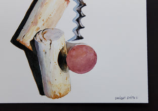 Original art for sale at UGallery.com | Red Uncorked by Dwight Smith | $300 | watercolor painting | 10' h x 7' w | photo 2