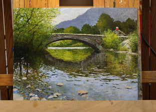 Original art for sale at UGallery.com | Stonebridge by Kent Sullivan | $1,450 | oil painting | 18' h x 24' w | photo 3