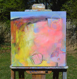 Original art for sale at UGallery.com | Landscape Abstraction with Circles by Patrick O'Boyle | $700 | acrylic painting | 20' h x 20' w | thumbnail 3