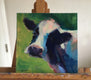 Original art for sale at UGallery.com | Henrietta by Claudia Verciani | $775 | oil painting | 12' h x 12' w | thumbnail 3