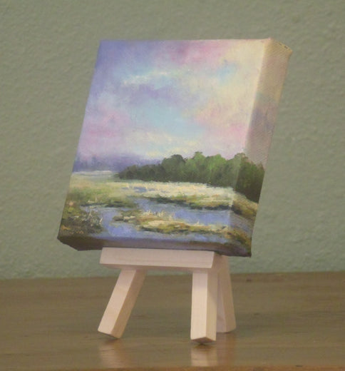 The Marsh by Gail Greene |  Side View of Artwork 