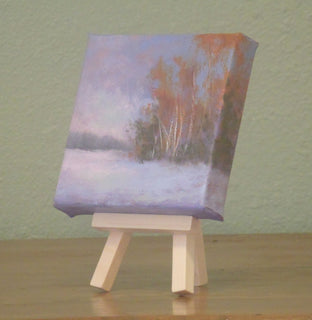 Original art for sale at UGallery.com | Winter Bliss by Gail Greene | $75 | oil painting | 4' h x 4' w | photo 2