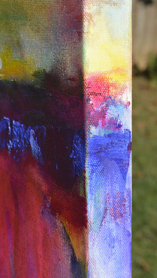 Original art for sale at UGallery.com | Landscape Abstraction - The Sun Rising by Patrick O’Boyle | $750 | acrylic painting | 24' h x 24' w | photo 2