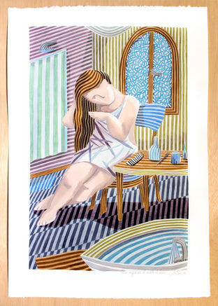 A Woman in the Bathroom by Javier Ortas |  Context View of Artwork 