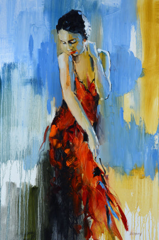 Original art for sale at UGallery.com | Elegance by Gary Leonard | $2,000 | oil painting | 36' h x 24' w | photo 1