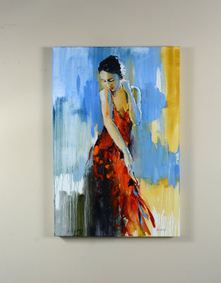 Original art for sale at UGallery.com | Elegance by Gary Leonard | $2,000 | oil painting | 36' h x 24' w | photo 3