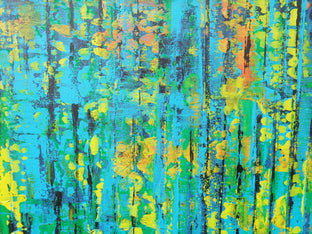 Original art for sale at UGallery.com | Amazonian Rainforest by Elena Andronescu | $935 | acrylic painting | 32' h x 32' w | photo 4