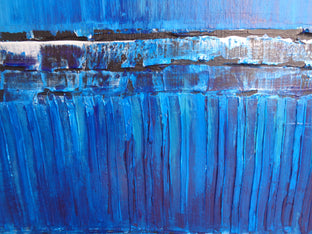 Original art for sale at UGallery.com | Structures of the Sky II by Elena Andronescu | $1,035 | acrylic painting | 31.5' h x 23.6' w | photo 4