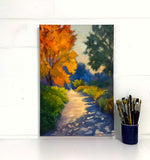 Original art for sale at UGallery.com | Autumn Passage by Elizabeth Garat | $1,775 | oil painting | 36' h x 24' w | thumbnail 3