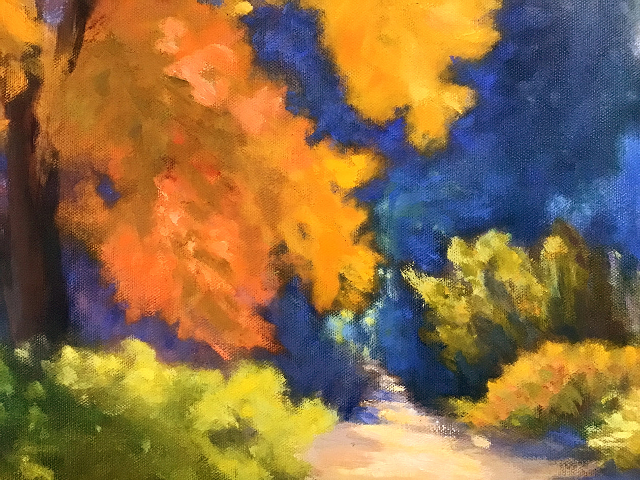 Autumn Passage by Elizabeth Garat |  Closeup View of Artwork 