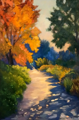 Original art for sale at UGallery.com | Autumn Passage by Elizabeth Garat | $1,775 | oil painting | 36' h x 24' w | photo 1